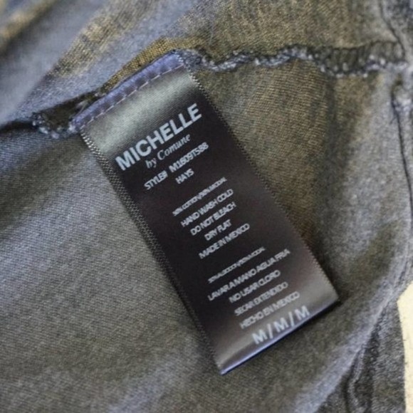 Michelle by comune Gray and black high low tank medium - Picture 4 of 7